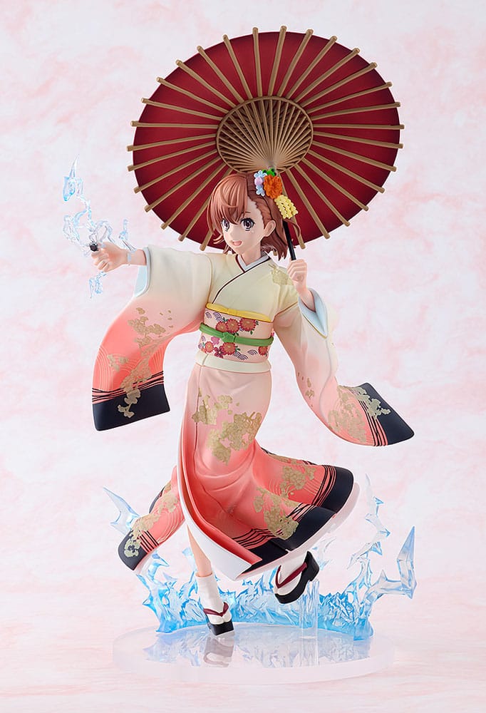A Certain Scientific Railgun T Statue Mikoto Misaka Furisode Kimono Ver. Kadokawa
