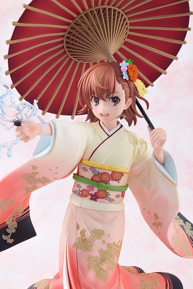 A Certain Scientific Railgun T Statue Mikoto Misaka Furisode Kimono Ver. Kadokawa