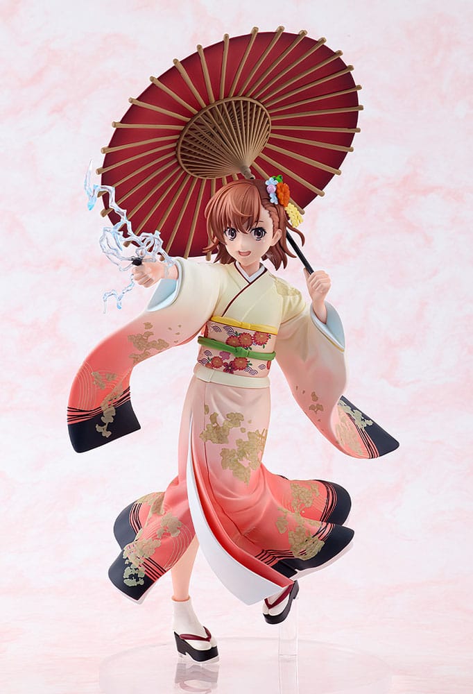 A Certain Scientific Railgun T Statue Mikoto Misaka Furisode Kimono Ver. Kadokawa
