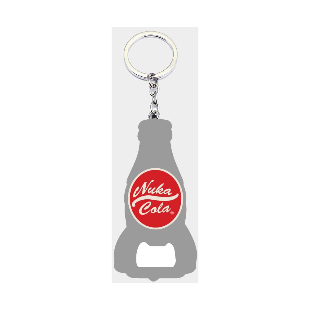Fallout Keychain with Bottle Opener Nuka Cola Logo Difuzed