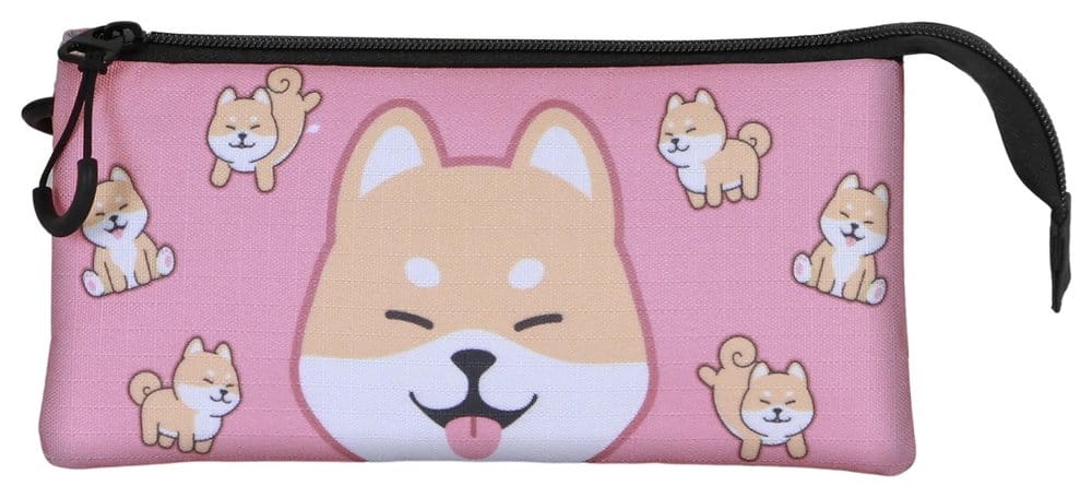Oh My Pop! Triple Pencil case Shiba Pink Karactermania