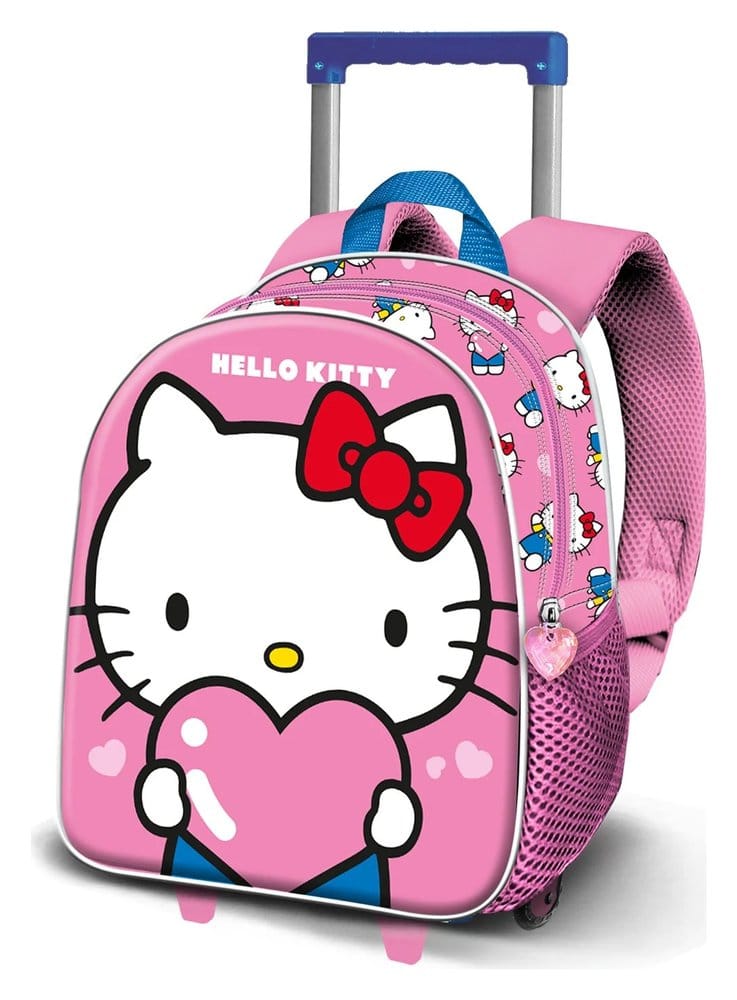 Sanrio Small 3D Backpack with Wheels Hello Kitty Heart Karactermania