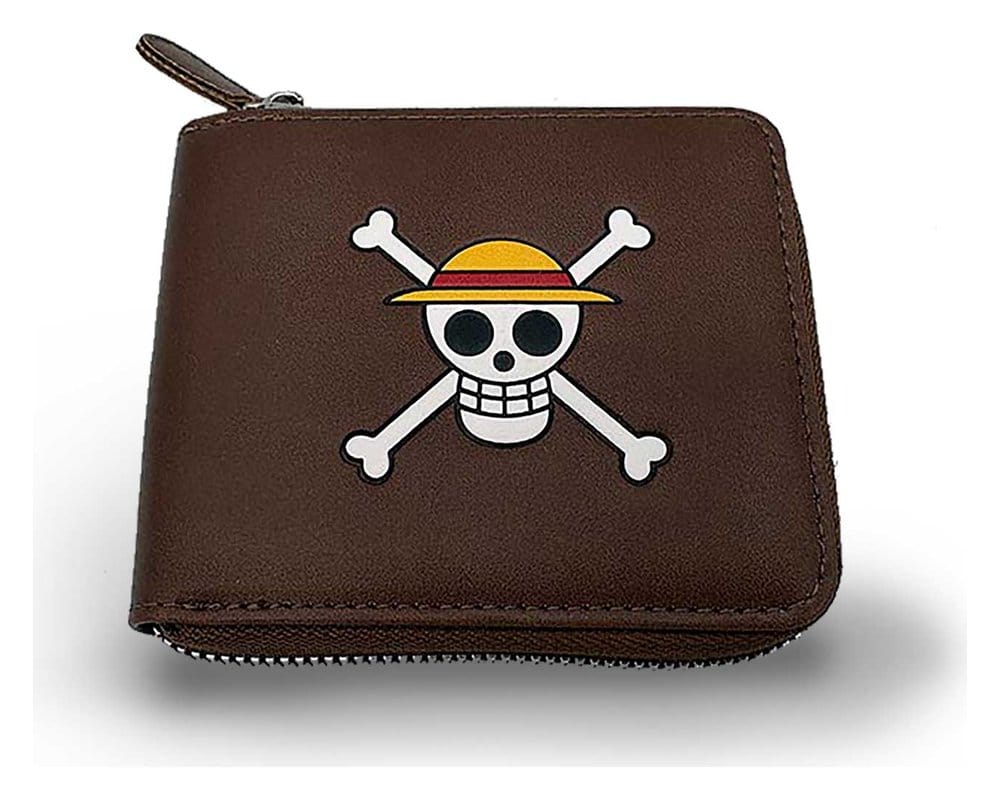 One Piece Wallet Man Zip Skull Karactermania