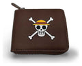 One Piece Wallet Man Zip Skull Karactermania