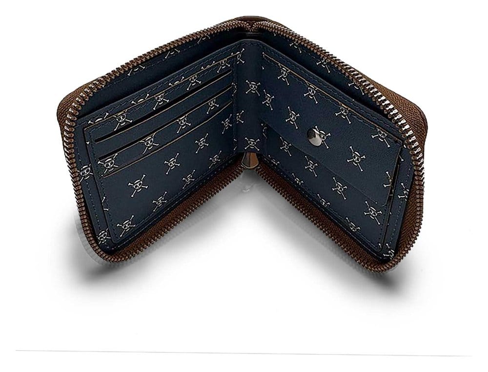 One Piece Wallet Man Zip Skull Karactermania