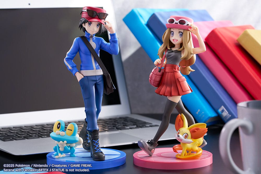 Pokémon ARTFXJ Statue Calem & Froakie Kotobukiya