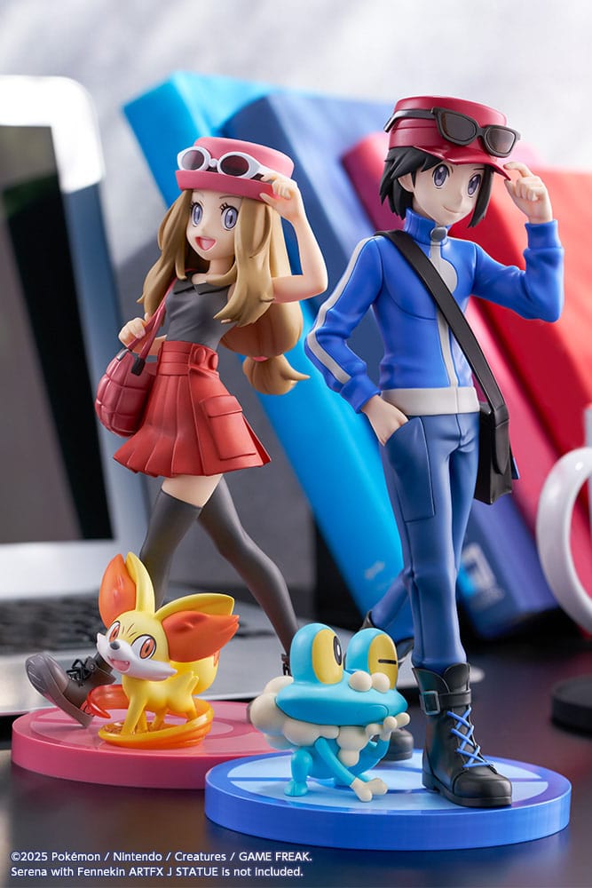 Pokémon ARTFXJ Statue Calem & Froakie Kotobukiya