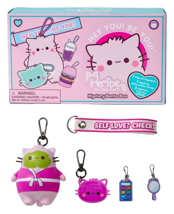 Pembe Keyrings Blind Box Bento Box Display 8 License 2 Play Toys
