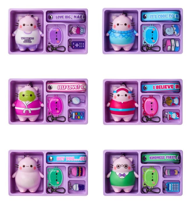 Pembe Keyrings Blind Box Bento Box Display 8 License 2 Play Toys