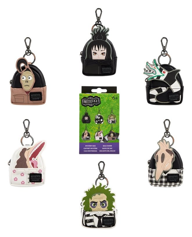Beetlejuice by Loungefly Keychains Mini Backpack Blind Box Assortment 15 Loungefly