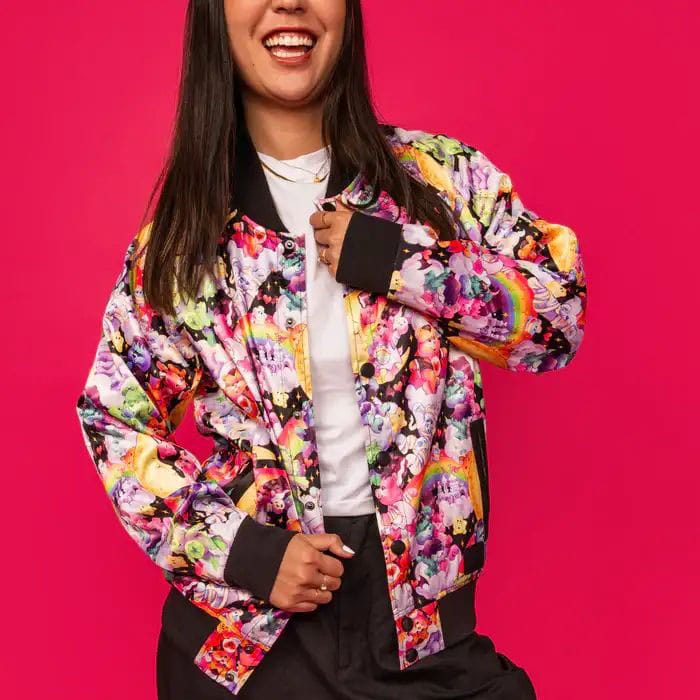 The Care Bears x Universal Monsters by Loungefly Bomber Jacket Unisex Barbie 65th Anniversary Size L Loungefly