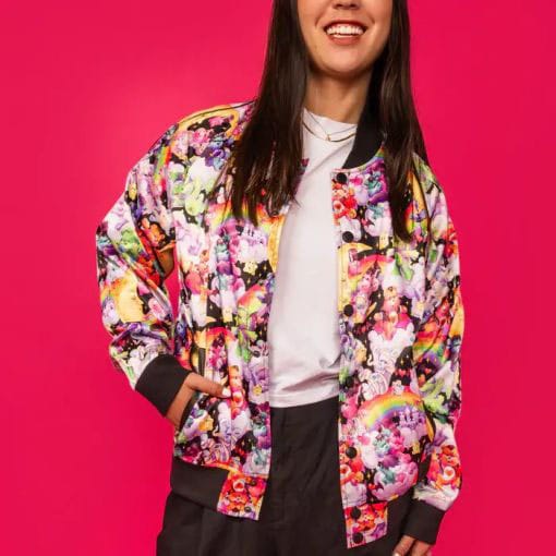 The Care Bears x Universal Monsters by Loungefly Bomber Jacket Unisex Barbie 65th Anniversary Size L Loungefly