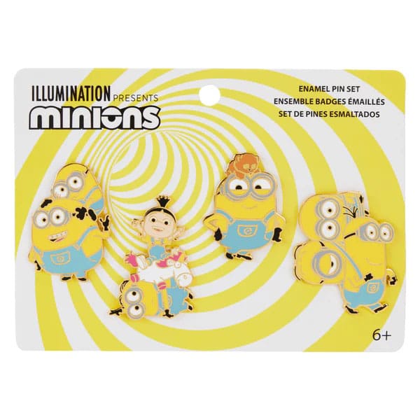 Despicable Me by Loungefly Enamel Pins 4 Set Variety Loungefly