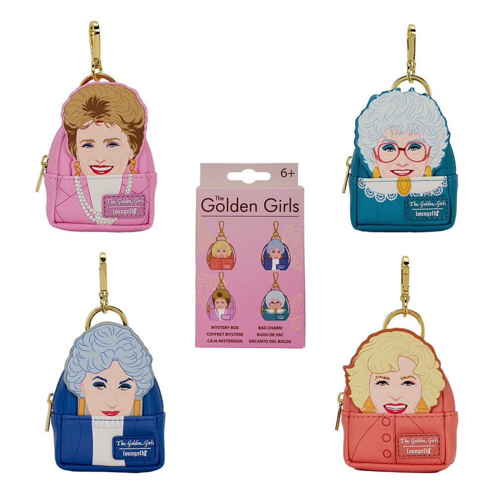 Golden Girls by Loungefly Bag Charm Mystery Box Display 15 Loungefly