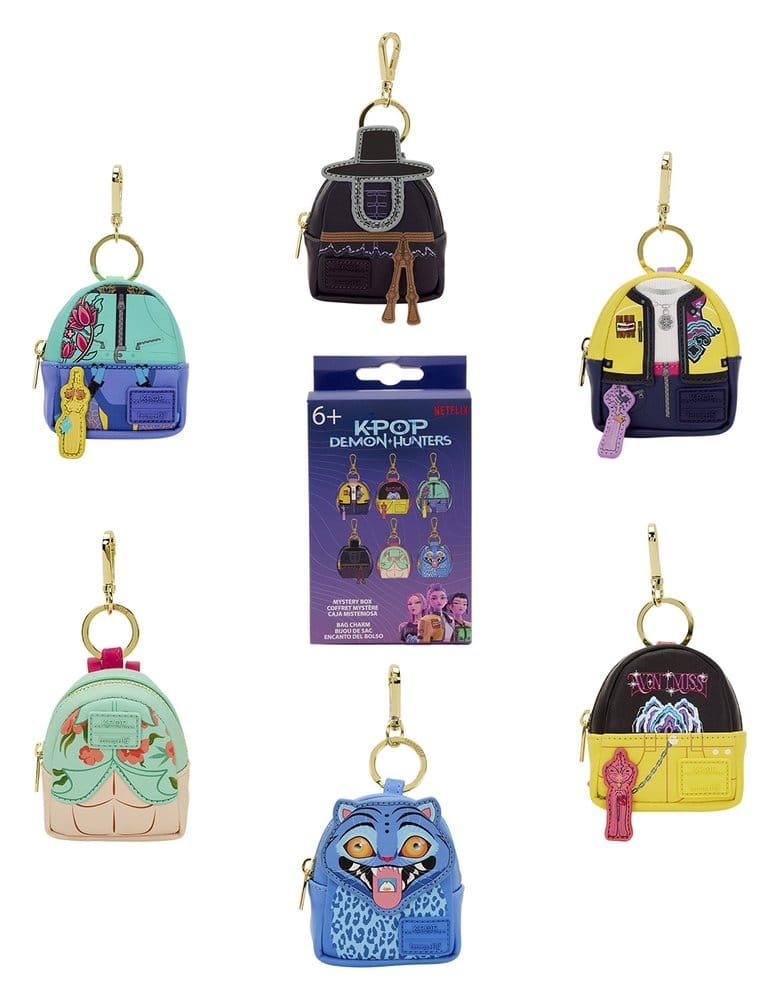 KPop Demon Hunters by Loungefly Bag Charm Mystery Box Display 15 Loungefly