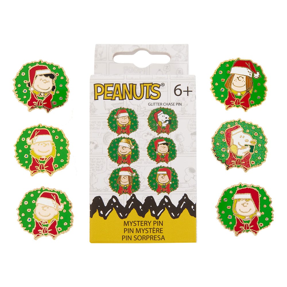 Peanuts by Loungefly Enamel Pins Blind Box Snoopy and Friends Holiday Assortment 12 Loungefly