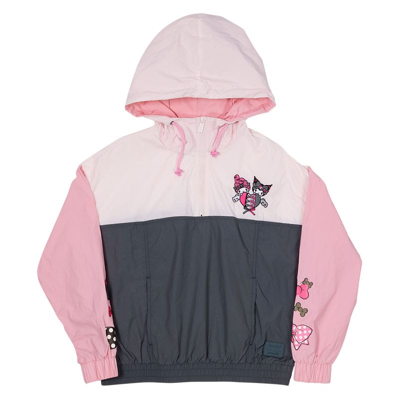 Sanrio by Loungefly Windbreaker Jacket My Melody and Kuromi Size XL Loungefly