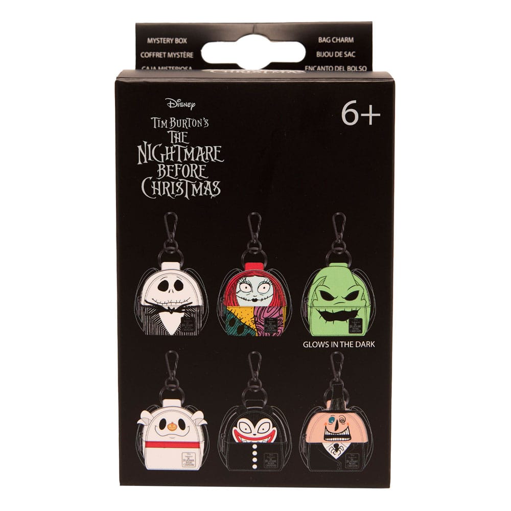 Nightmare Before Christmas by Loungefly Bag Charm Mystery Box Display 15 Funko