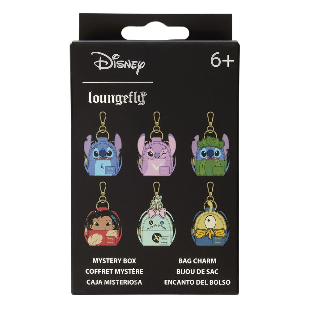 Disney Lilo & Stitch by Loungefly Bag Charm Mystery Box Display 15 Loungefly