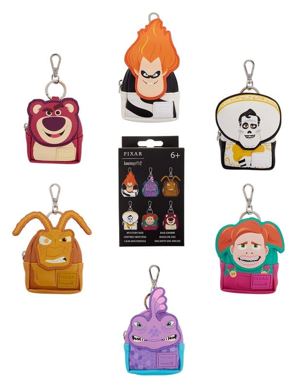 Disney Pixar Rivals by Loungefly Bag Charm Mystery Box Display 15 Loungefly