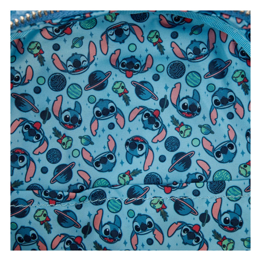 Disney by Loungefly Backpack Stitch Plush Pocket Loungefly