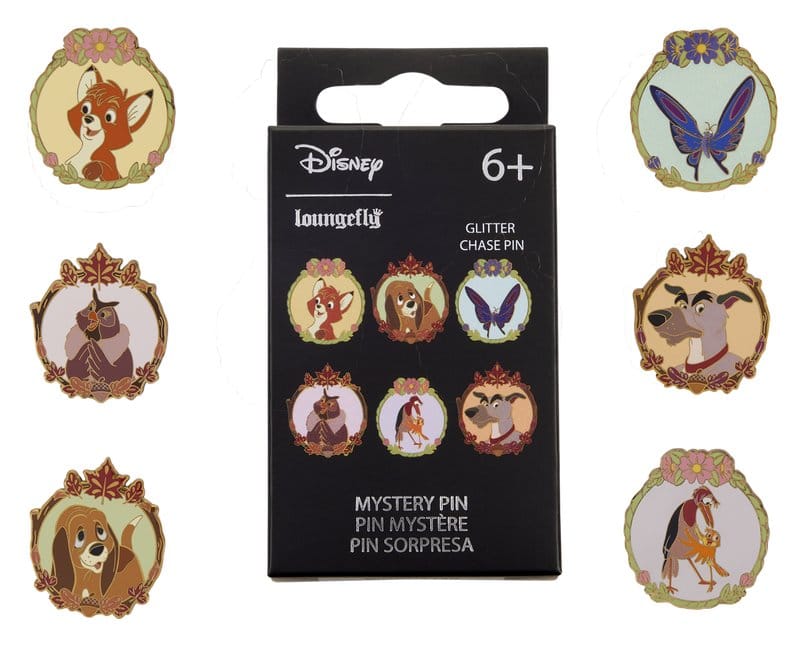 The Fox and the Hound by Loungefly Enamel Pins Blind Display 12 Loungefly