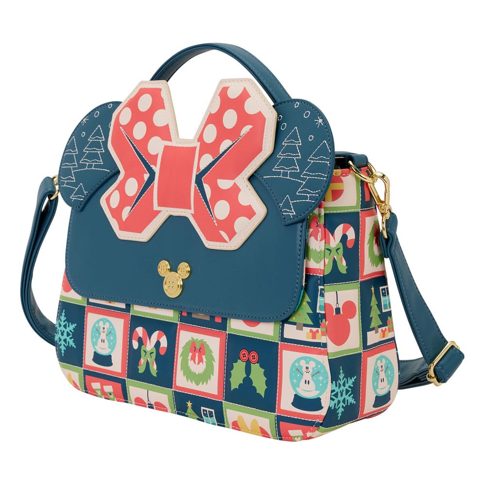 Disney by Loungefly Crossbody Bag Mickey and Minnie Holiday Loungefly