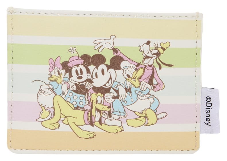 Disney by Loungefly Cardholder Mickey and Friends Rainbow Stripes Loungefly