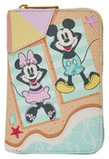 Mickey & Minnie Beach Fun Zip Around Wallet Loungefly