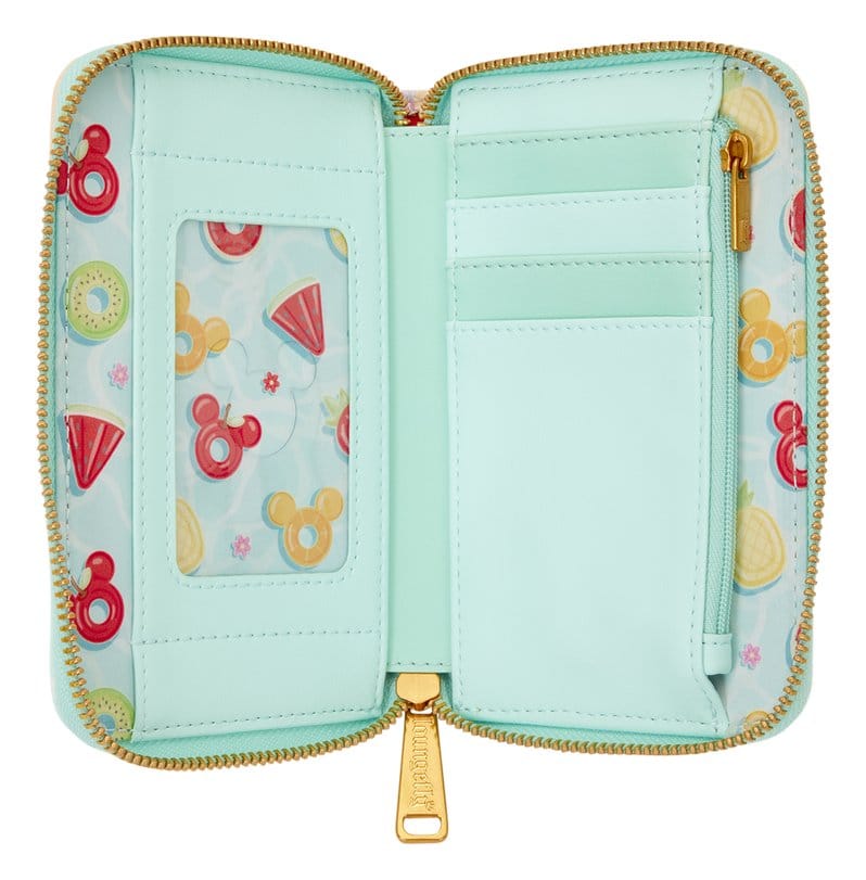 Mickey & Minnie Beach Fun Zip Around Wallet Loungefly