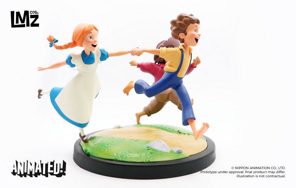 The Adventures of Tom Sawyer Animated! Statue Tom Huck & Becky LMZ Collectibles