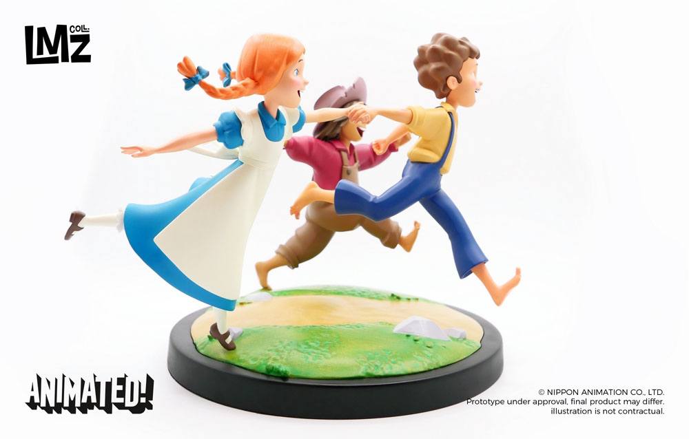 The Adventures of Tom Sawyer Animated! Statue Tom Huck & Becky LMZ Collectibles