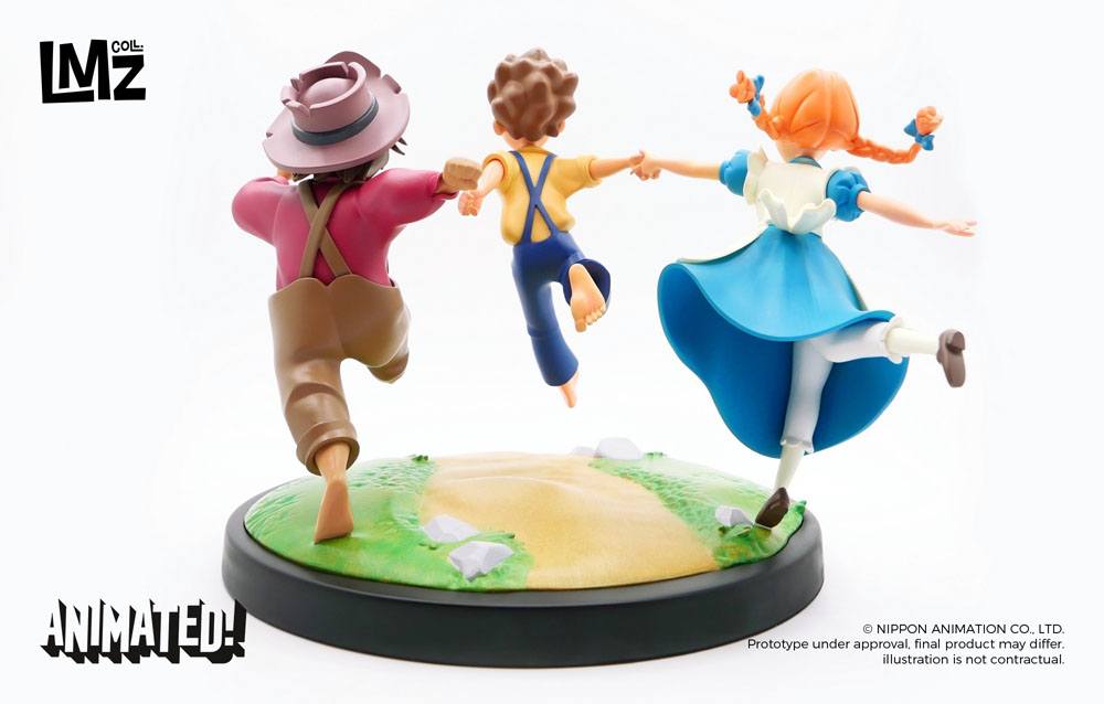 The Adventures of Tom Sawyer Animated! Statue Tom Huck & Becky LMZ Collectibles