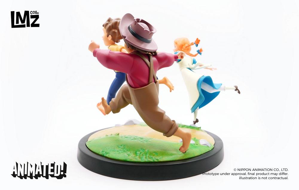 The Adventures of Tom Sawyer Animated! Statue Tom Huck & Becky LMZ Collectibles