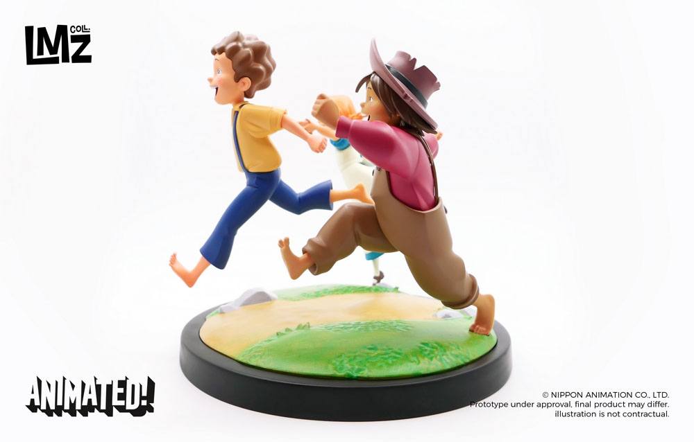 The Adventures of Tom Sawyer Animated! Statue Tom Huck & Becky LMZ Collectibles