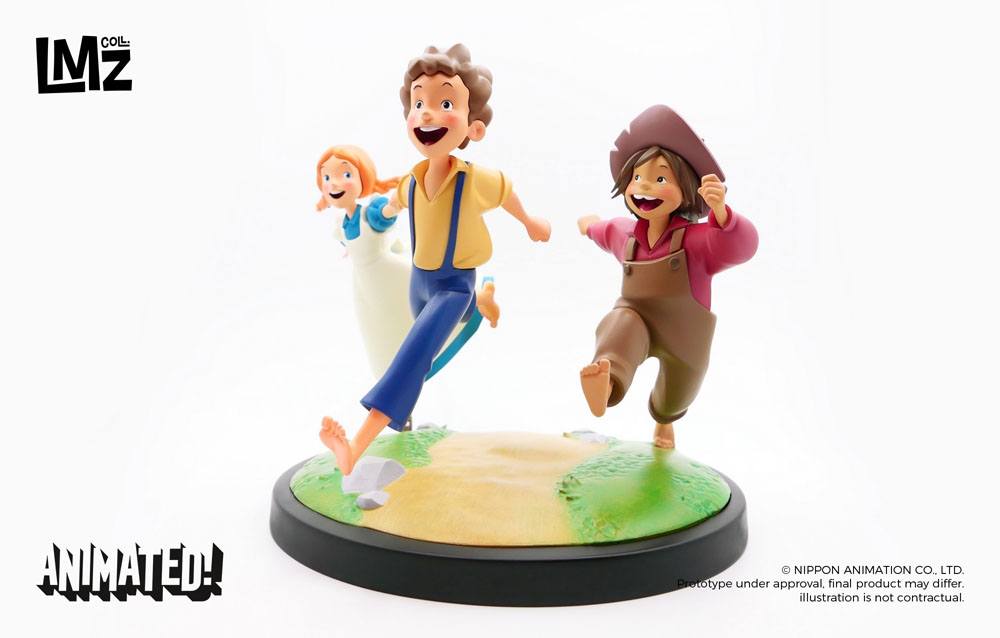 The Adventures of Tom Sawyer Animated! Statue Tom Huck & Becky LMZ Collectibles