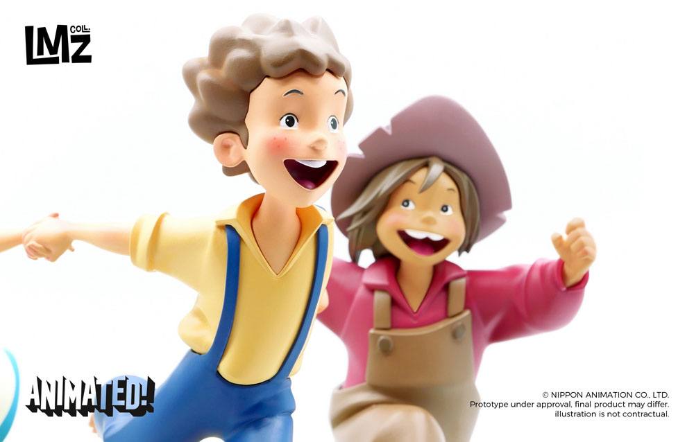 The Adventures of Tom Sawyer Animated! Statue Tom Huck & Becky LMZ Collectibles