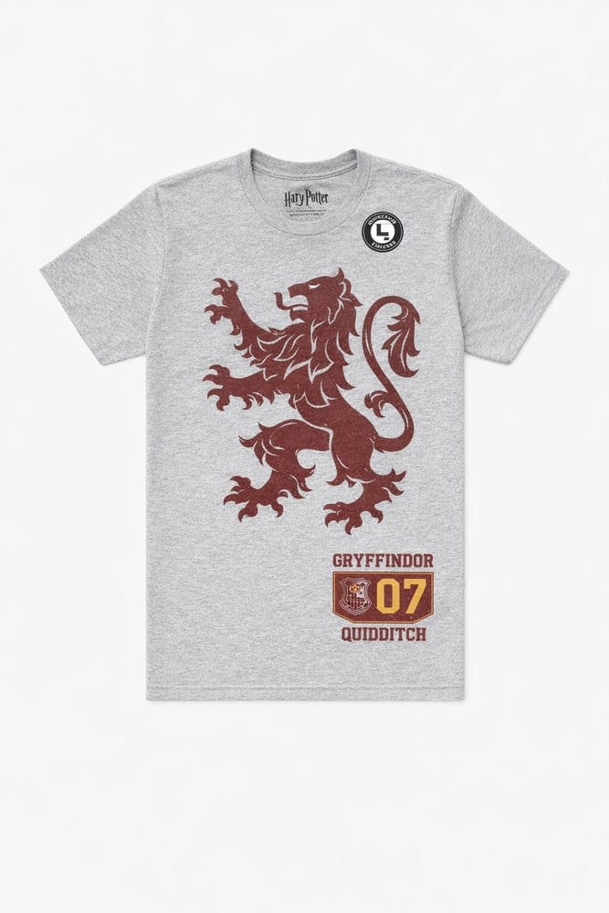Harry Potter T Shirt Gryffindor 07 Quidditch Lion Crest Size S CID