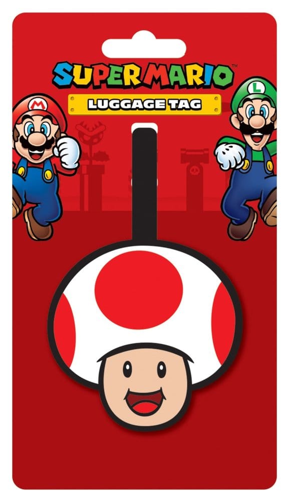 Super Mario Luggage Tag Toad Pyramid International