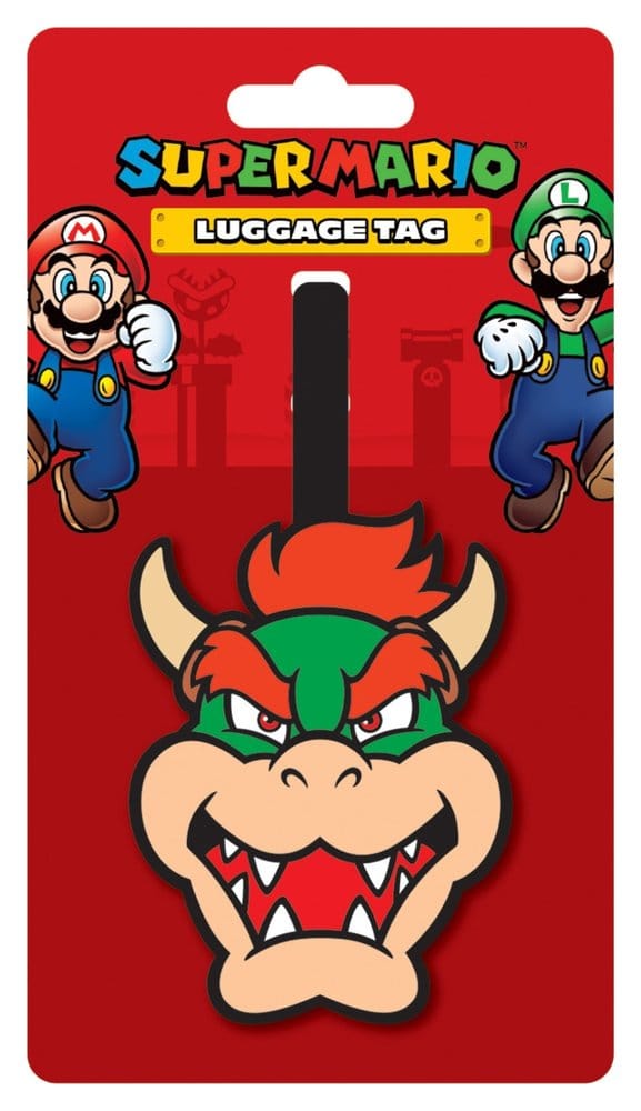 Super Mario Luggage Tag Bowser Pyramid International