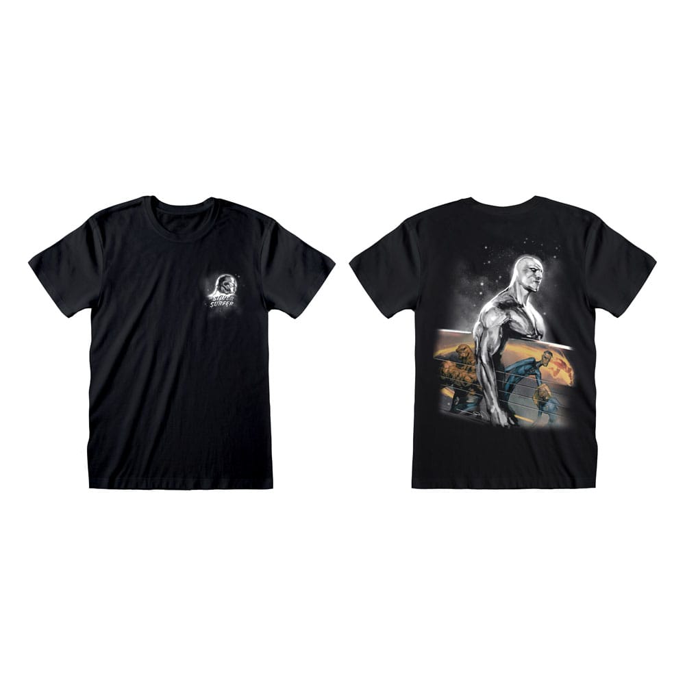 Fantastic 4 T Shirt Silver Surfer Size L Heroes Inc