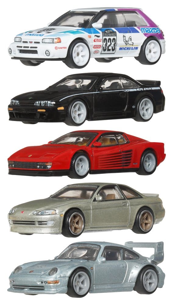 Hot Wheels Premium Die Cast Vehicles 1/64 Car Culture 976R Assortment 10 Mattel