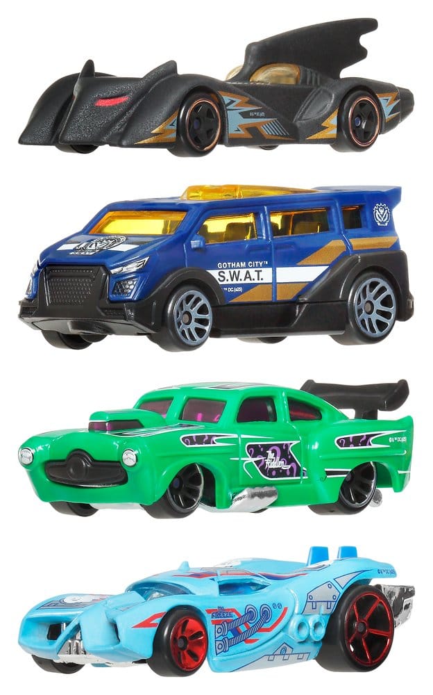 Batman Hot Wheels Silver Series Die Cast Vehicles 1/64 979T Assortment 24 Mattel
