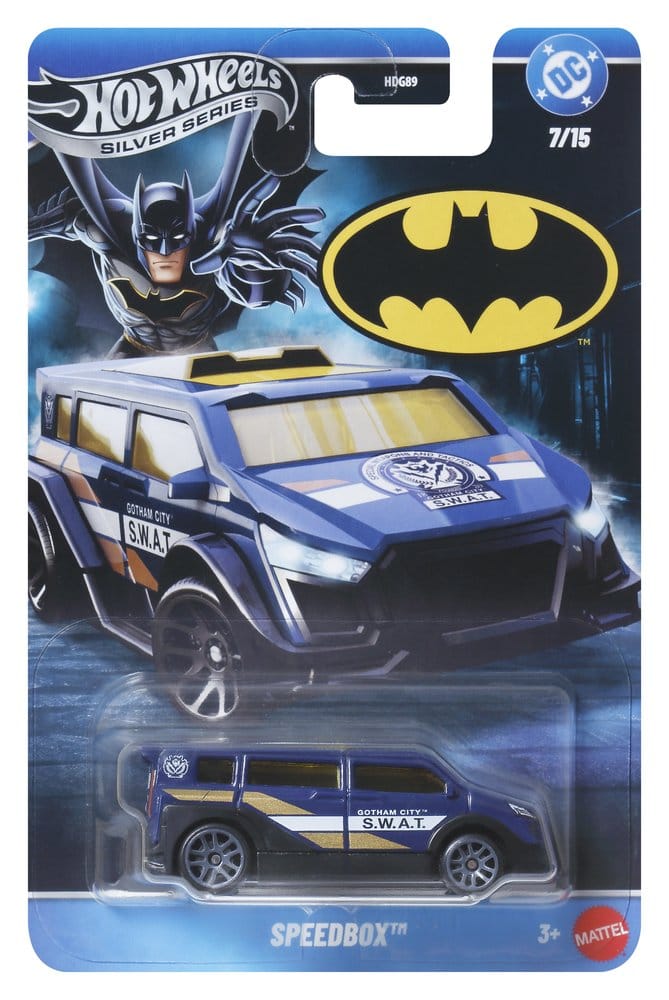 Batman Hot Wheels Silver Series Die Cast Vehicles 1/64 979T Assortment 24 Mattel