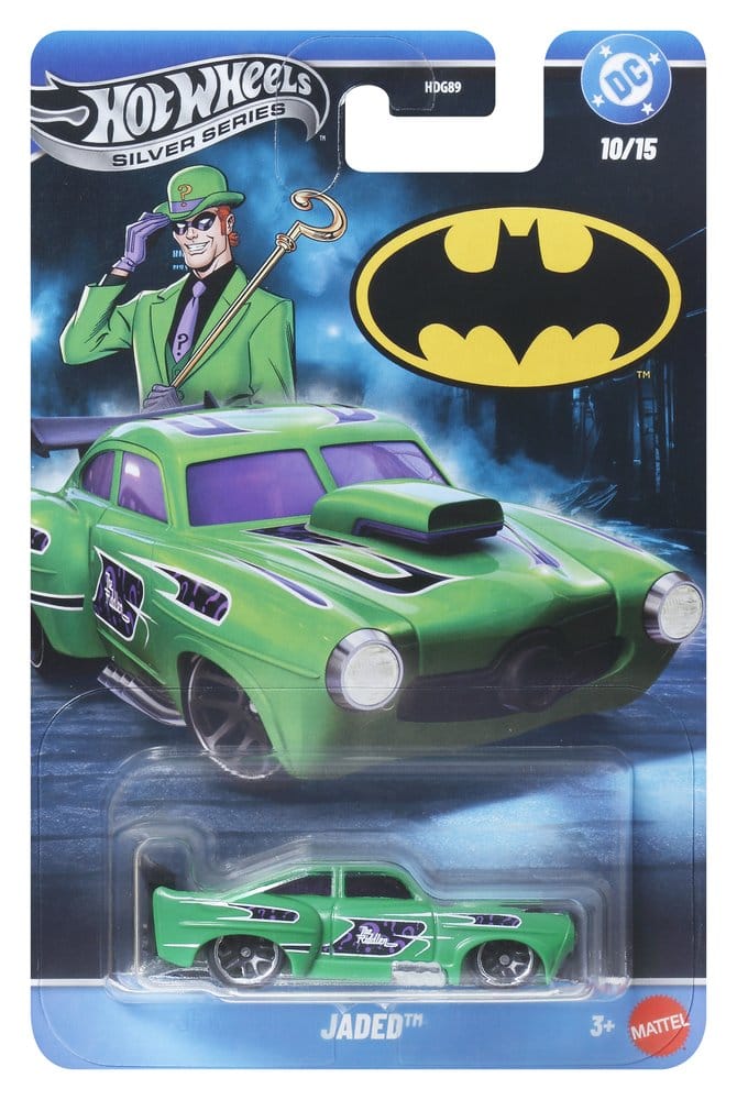 Batman Hot Wheels Silver Series Die Cast Vehicles 1/64 979T Assortment 24 Mattel