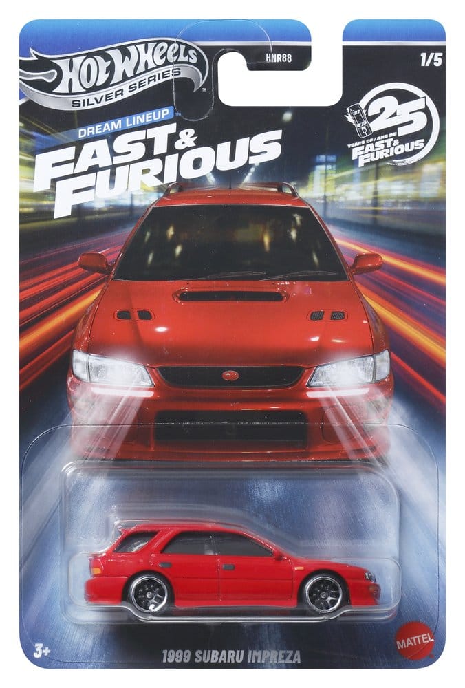 Fast &amp; Furious Hot Wheels Silver Series Die Cast Vehicles 1/64 979N Assortment 24 Mattel