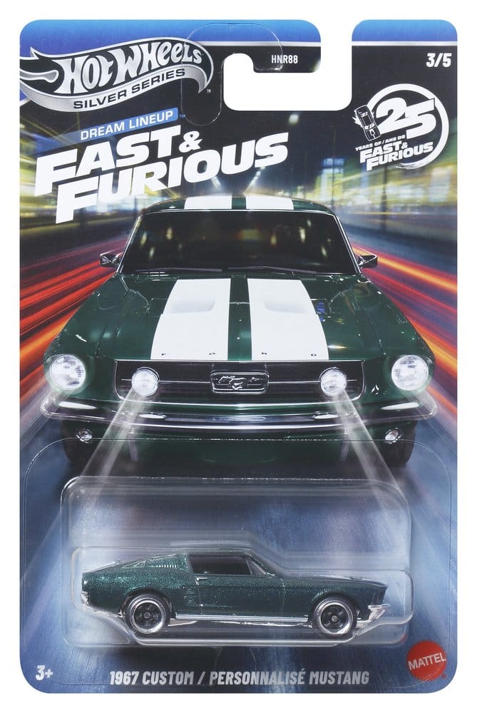 Fast &amp; Furious Hot Wheels Silver Series Die Cast Vehicles 1/64 979N Assortment 24 Mattel