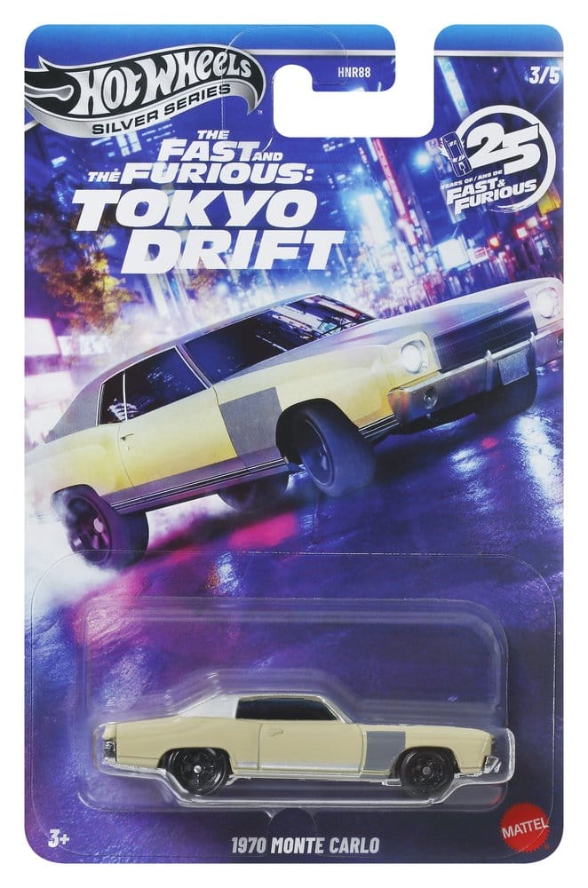 Fast & Furious Hot Wheels Silver Series Die Cast Vehicles 1/64 979M Tokyo Drift Assortment 24 Mattel