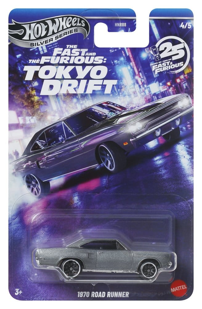 Fast & Furious Hot Wheels Silver Series Die Cast Vehicles 1/64 979M Tokyo Drift Assortment 24 Mattel