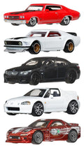 Fast & Furious Hot Wheels Premium Die Cast Vehicles 1/64 979P Assortment 10 Mattel